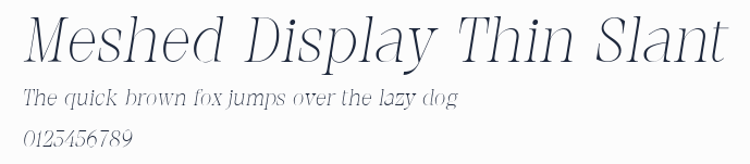 Meshed Display Thin Slant