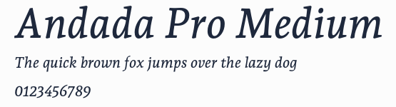 Andada Pro Medium