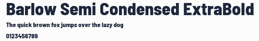 Barlow Semi Condensed ExtraBold