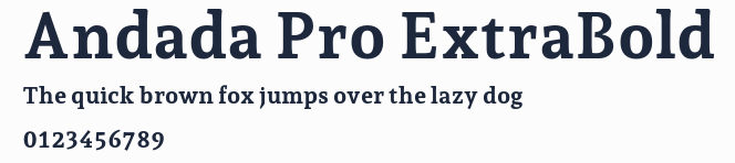 Andada Pro ExtraBold