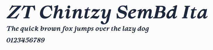 ZT Chintzy SemBd Ita