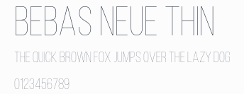 Bebas Neue Thin