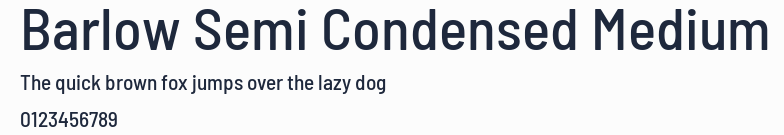 Barlow Semi Condensed Medium