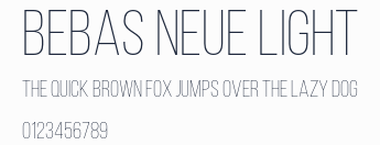 Bebas Neue Light