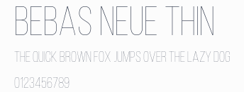 Bebas Neue Thin