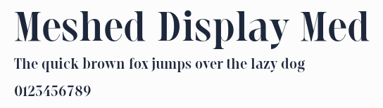 Meshed Display Med