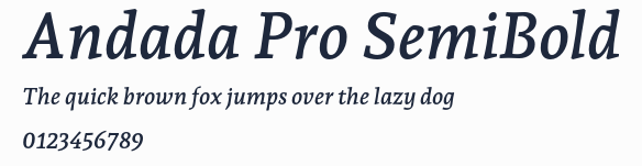 Andada Pro SemiBold