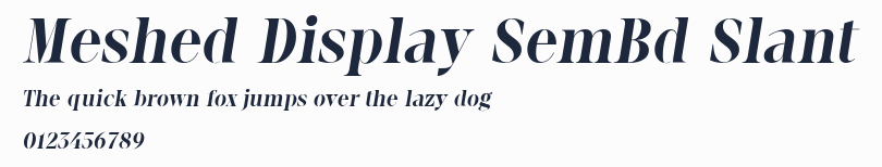 Meshed Display SemBd Slant
