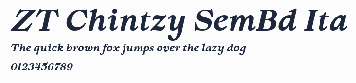 ZT Chintzy SemBd Ita