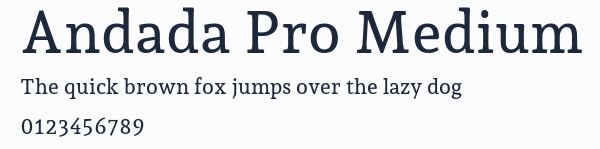 Andada Pro Medium