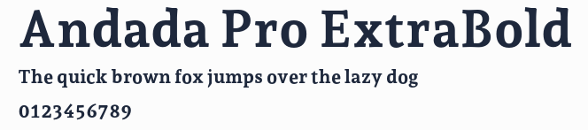Andada Pro ExtraBold