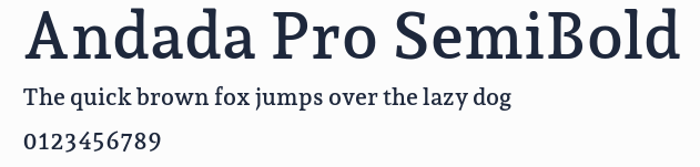 Andada Pro SemiBold