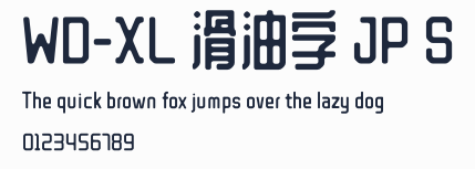 WD-XL 滑油字 JP S