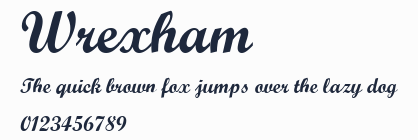 Wrexham Script Lettering Wrexham - 英文字型 - 下載字型