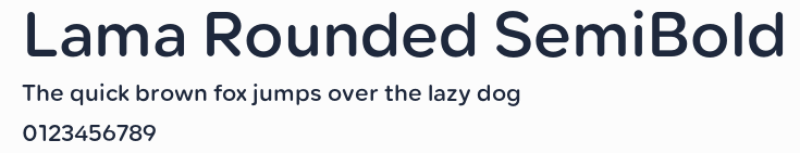 Lama Rounded SemiBold