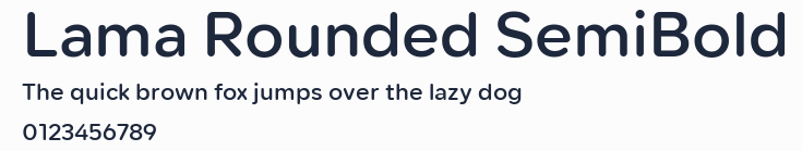 Lama Rounded SemiBold