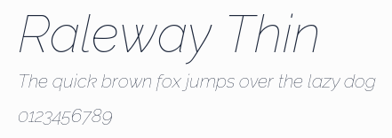 Raleway Thin