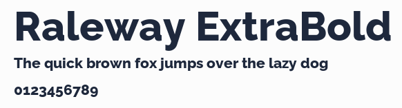 Raleway ExtraBold